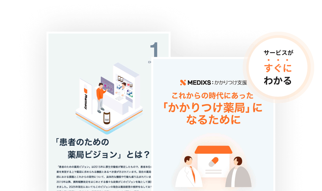 MEDIXSが薬局運用と患者体験を両面から支援している図