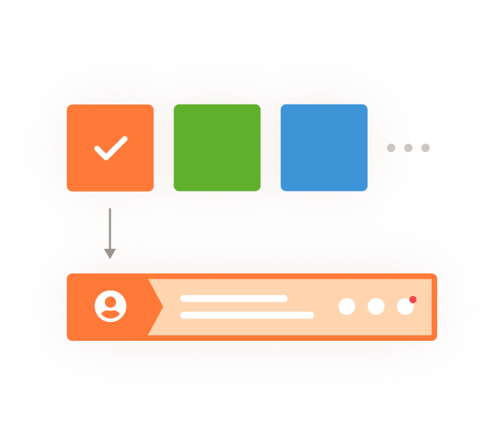 ユーザーごとの背景色が設定できるイメージ